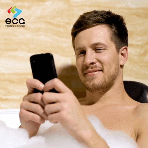 Phone Prop Rental is used in a bathtub scene by an actor at an Atlanta location with ECG Productions