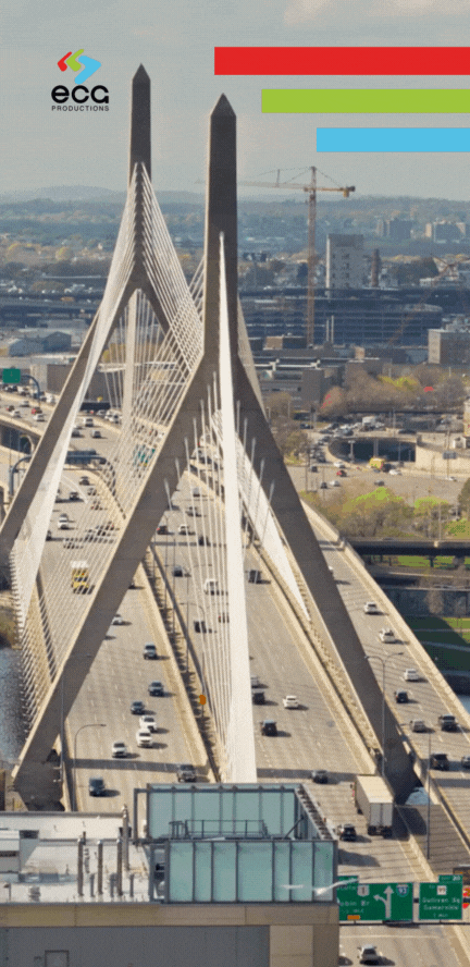 Leonard P. Zakim Bunker Hill Memorial Bridge - A Boston landmark that can me seen in countless TV Shows and Films.