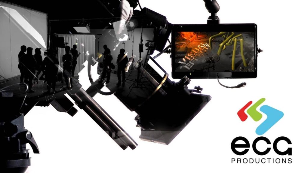 ECG Productions Advertisement With Camera and Reflections