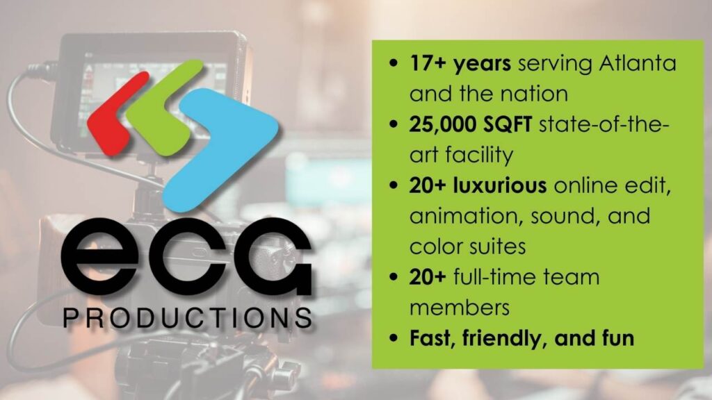 ECG Productions Video Production Training Page Advertisement