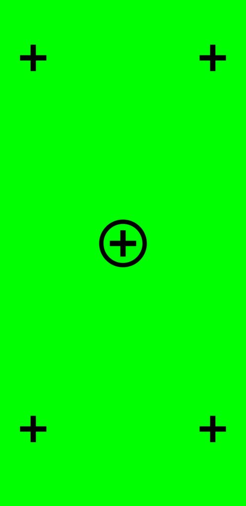 A green screen with motion tracking markers, showcasing the precision of planar tracking for seamless visual effects and compositing in post-production.