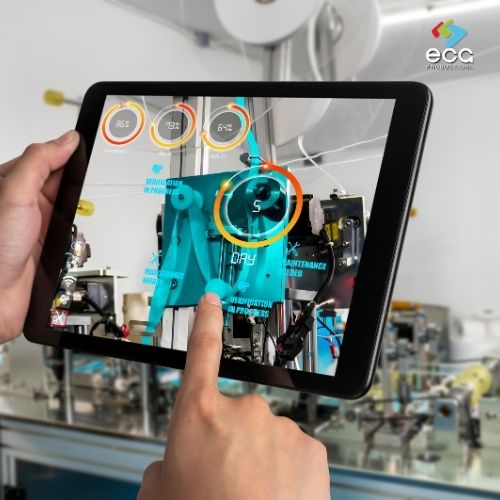 VR Filmmaking - I-Pad showing VR