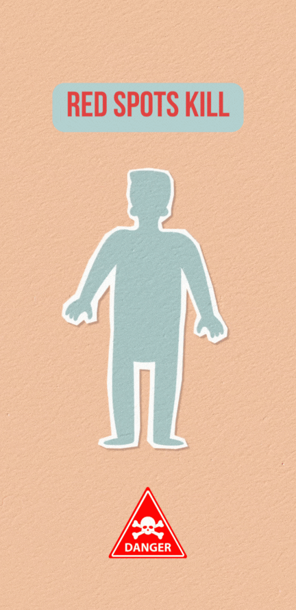 Red Spots Kill 2D Infographic Animation