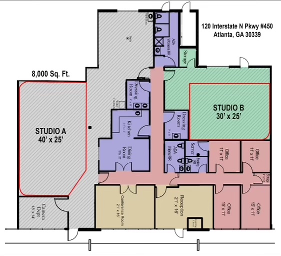 Atlanta Video Production Studio Layout