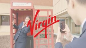 Virgin Atlantic Logo on Image of Flight Attendents