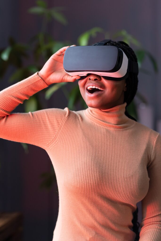 afro-woman-Immersive Video