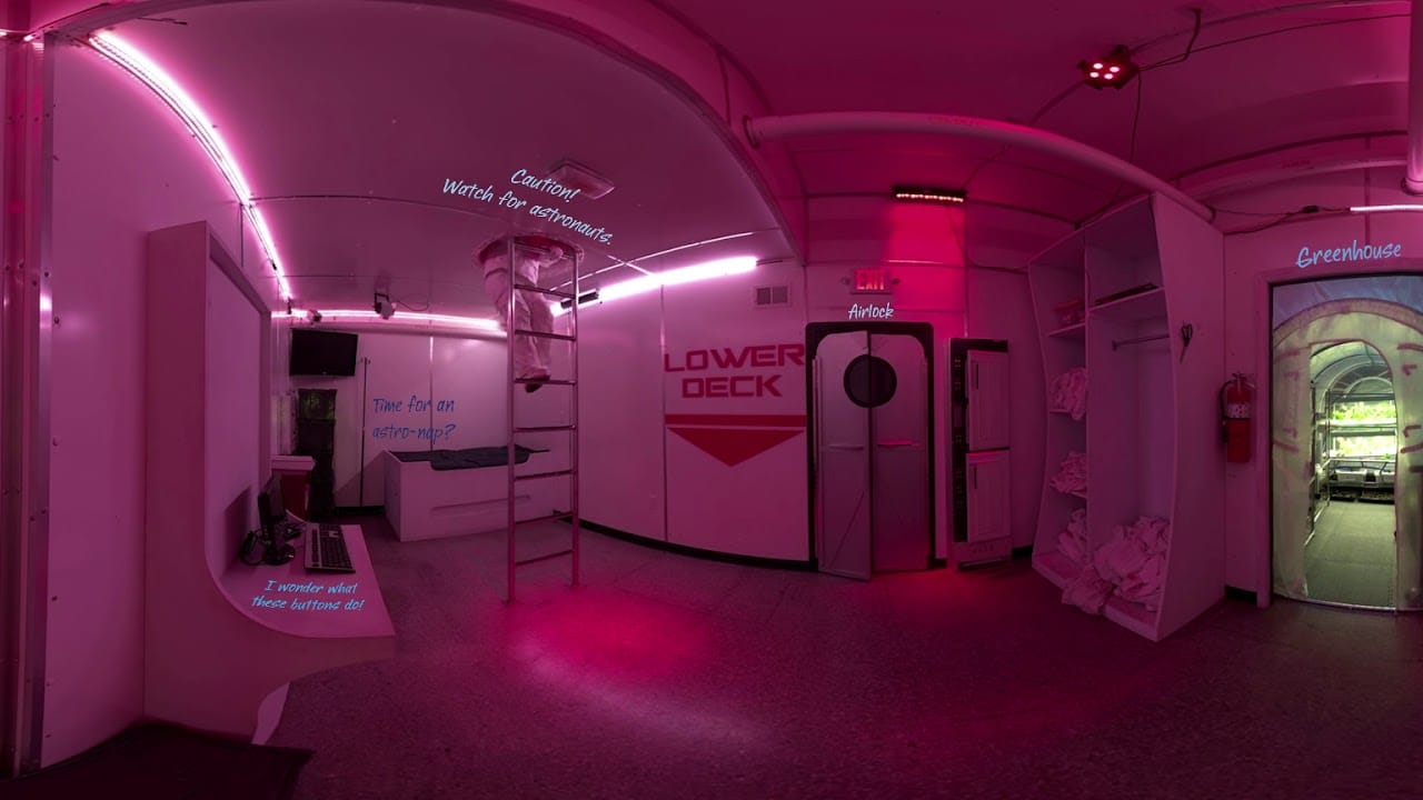 American Girl interior of space station