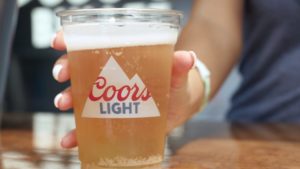 A cold cup of Coors Light for the 2019 college football kickoff