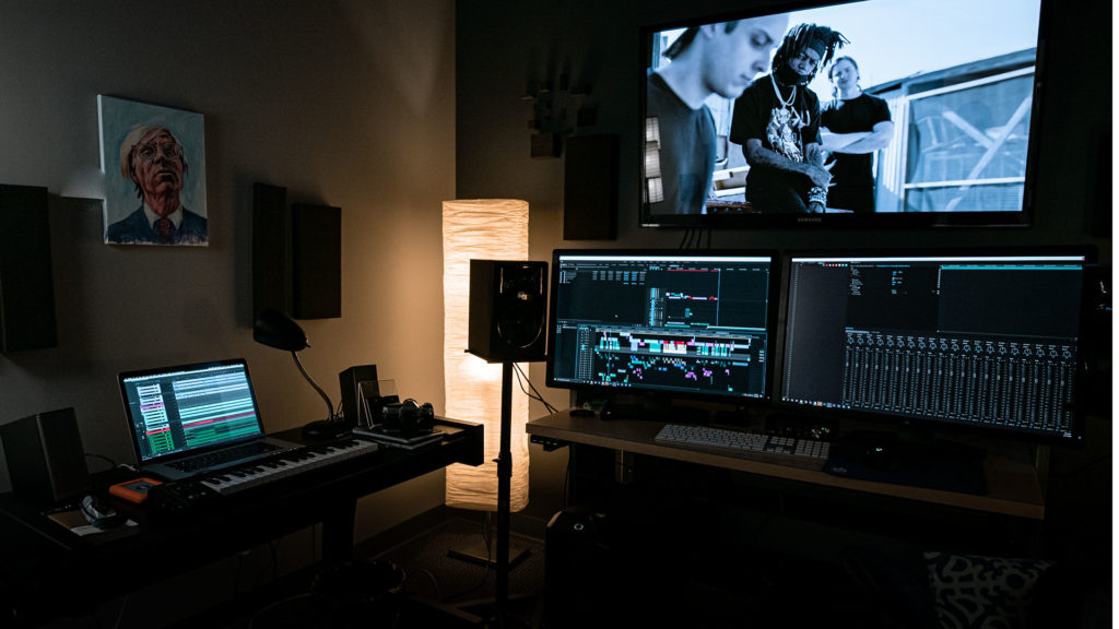 Video Dailies are reviewed at ECG Productions in Atlanta, GA Artist J.I.D. pictured