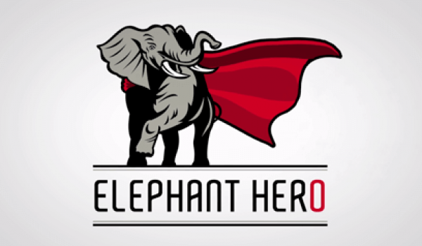 Elephant Hero Animated Logo