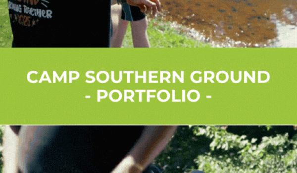 Camp Southern Ground Featured Image with two video boxes of camp.