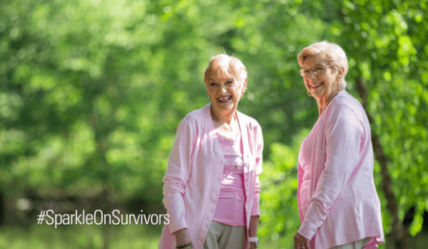 sisters smiling american breast care