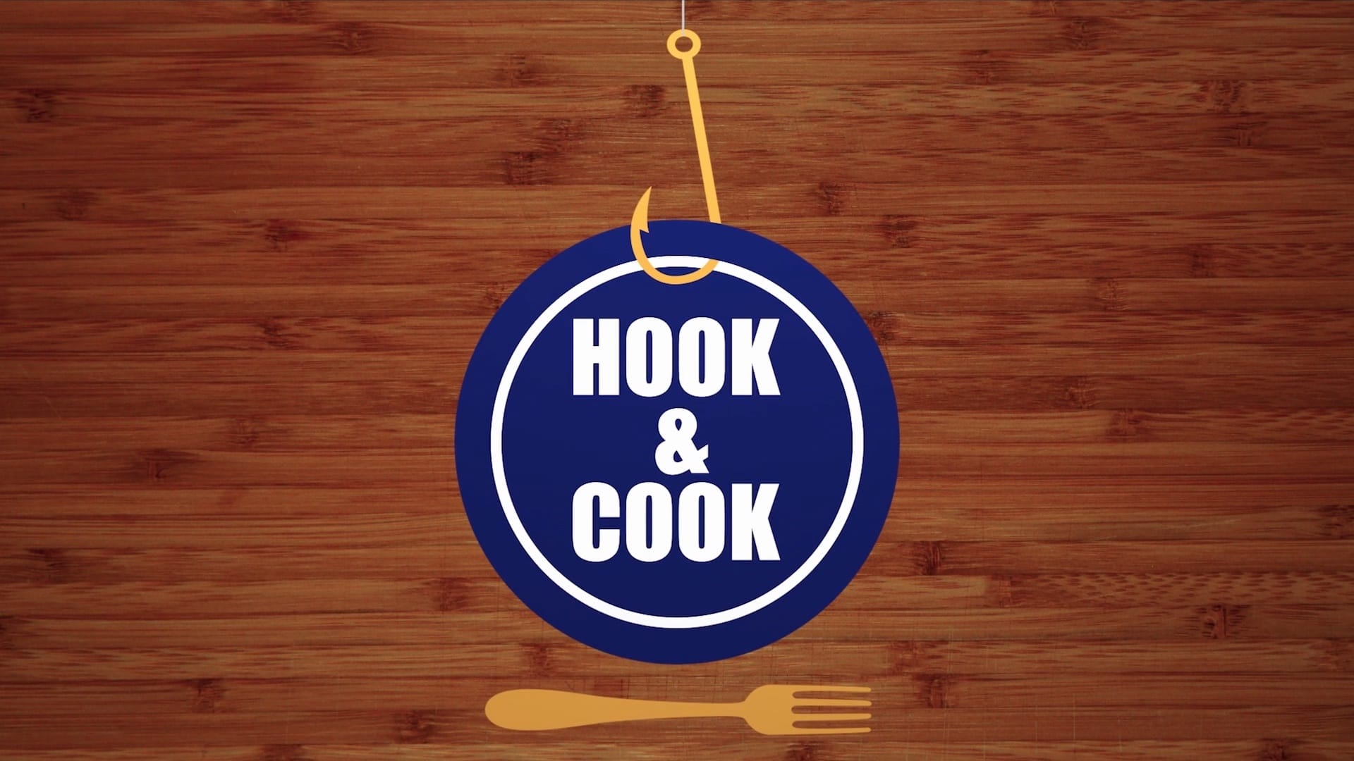 Hook & Cook purple and white logo for the pilot episdoe in Miami