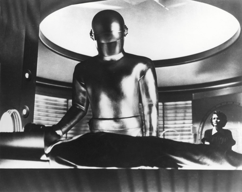 Gort from the science fiction film, "The Day the Earth Stood Still"