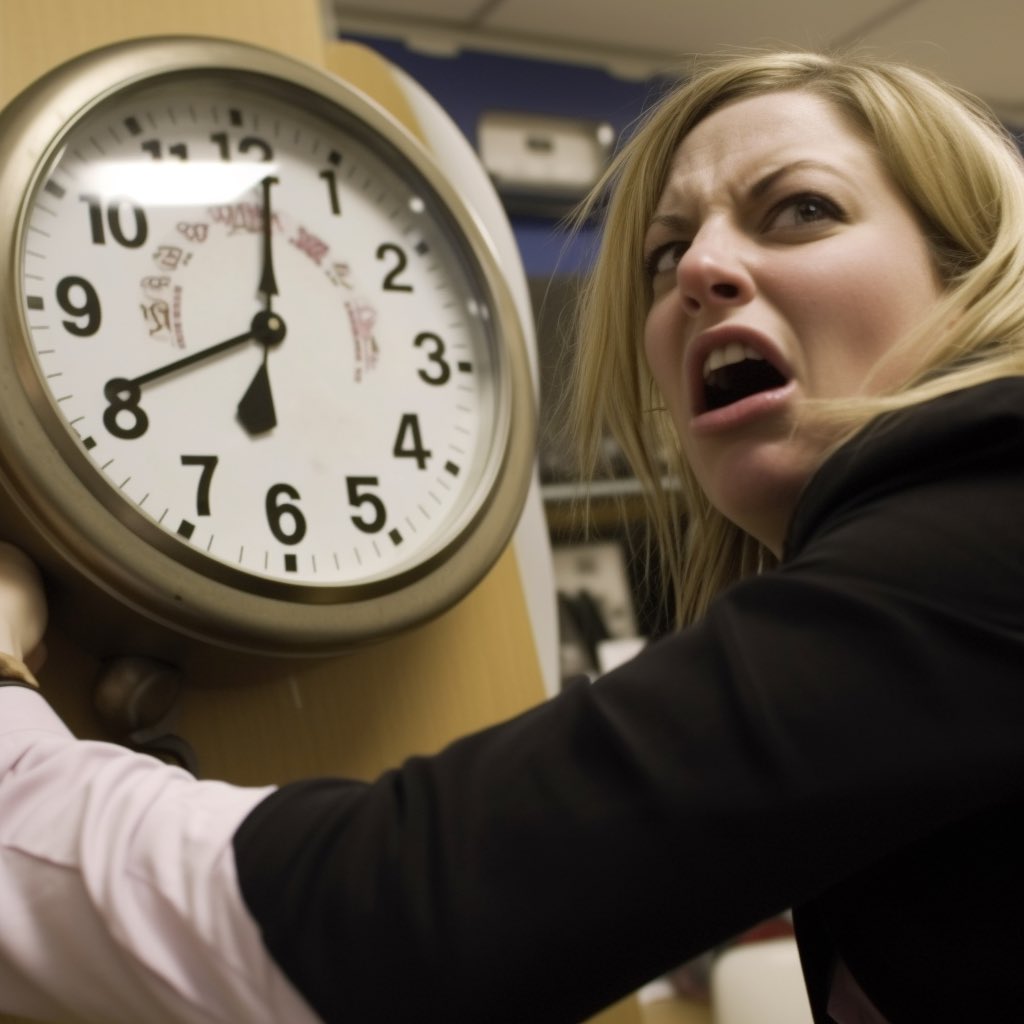A Woman Battling the Clock - The problem with Hourly rates